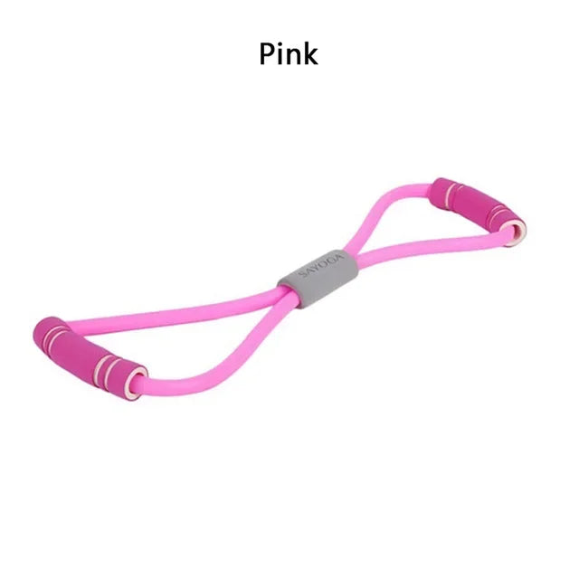 Figure 8 Rally Yoga Rubber Band, Stretch Belt, Open Shoulder, Pull Back, Elastic, Home, Men's and Women's Fitness Equipment