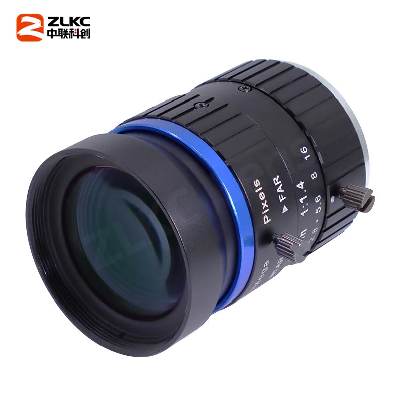 50 mm Lens C Mount Camera Lens 1 Inch 8MP F1.4 Manual Iris FA High Resolution Machine Vision for Industrial/Surveillance Camera
