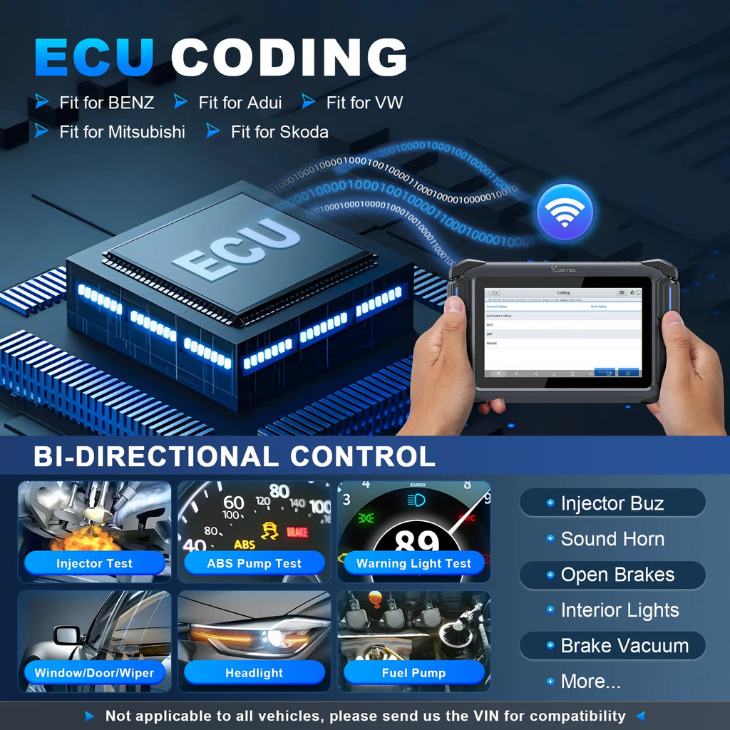 VDIAGTOOL VD70S VD70 BT Bluetooth Automotive Scanner Wireless WIFI Car Diagnostic Scan Tools ECU Coding 36+ Services CANFD DOIP