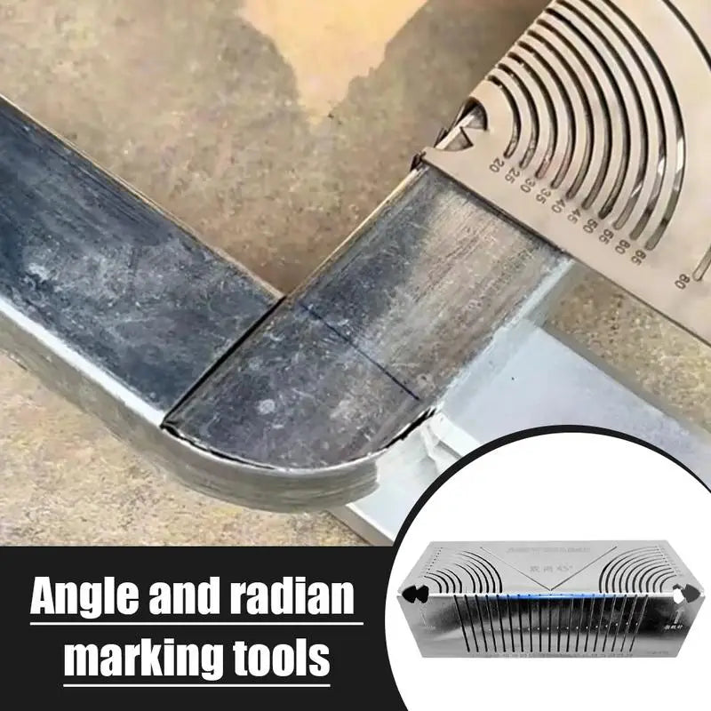 Angle And Arc Marking Tool Adjustable Linear Arc Dual-Purpose Scriber Right Angle Stainless Steel Scriber Construction Tool