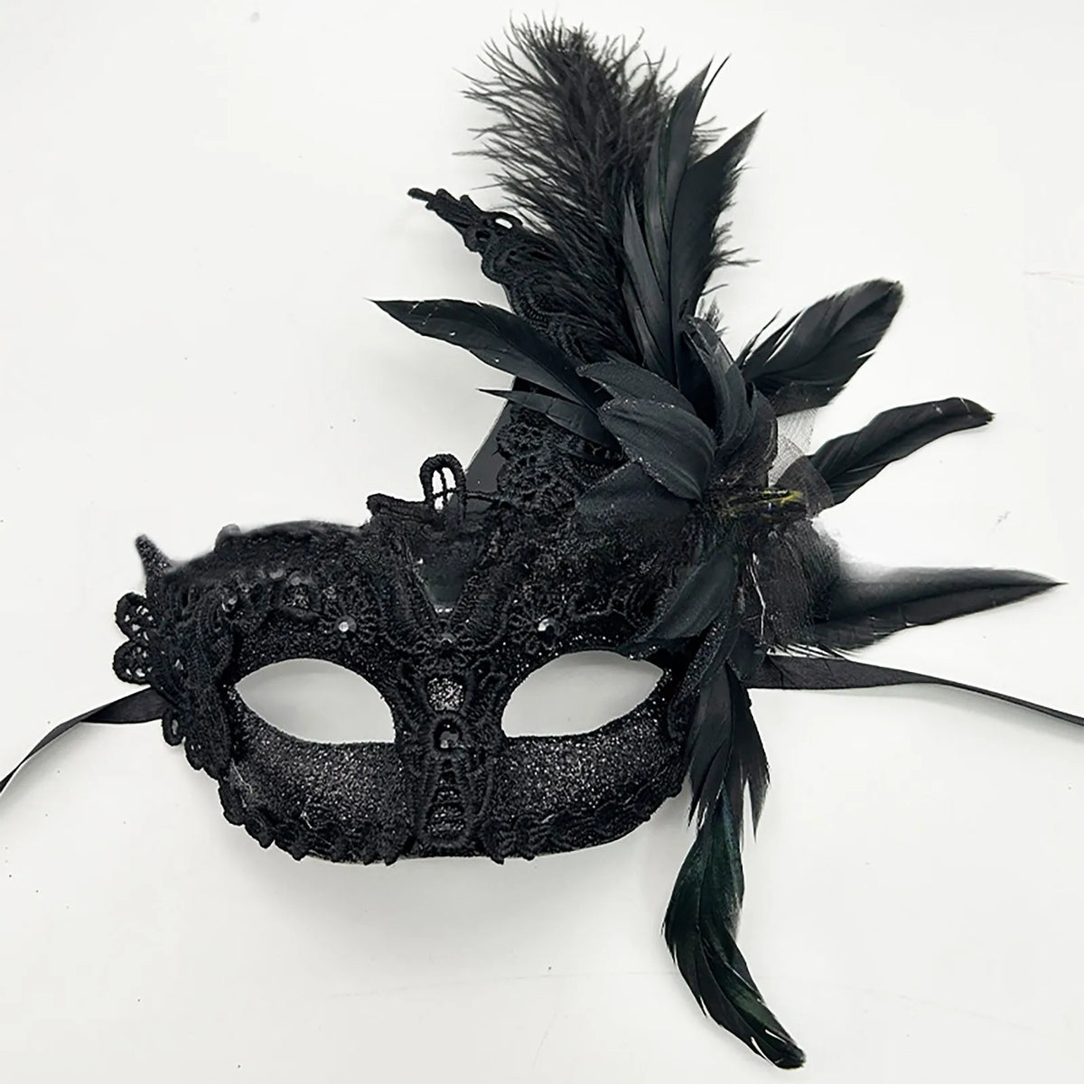 Carnival Masquerade For Women's Faux Feather Party Face Mask Novelty Halloween Christmas Easter Cosplay Party Prom Mask