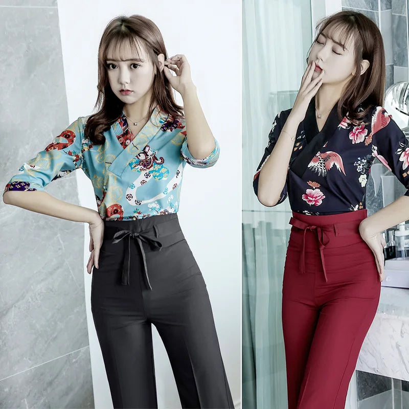 New Style Beauty Salon Uniform Women Foot Bath Technician Workwear Sauna Spa Massage Esthetic Overalls Hotel Working Pants Suit