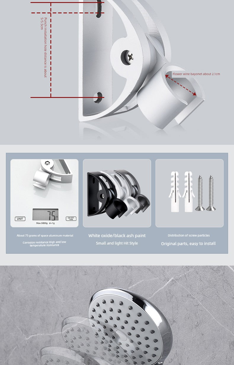 Fixed Seat Shower Head Old-Fashioned Screw Shower Bracket