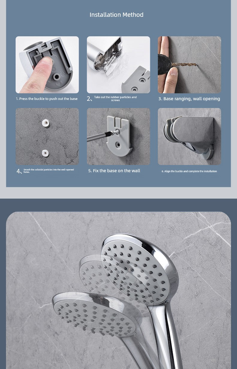 Fixed Seat Shower Head Old-Fashioned Screw Shower Bracket