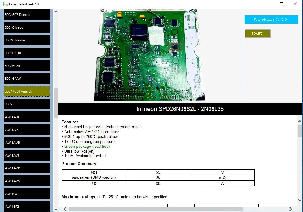 Datasheet ECUs 2.0 repair course PCB workshop  factory repair ECU service Automobile Diagnostic Tools link Car Vehicle Tool Auto