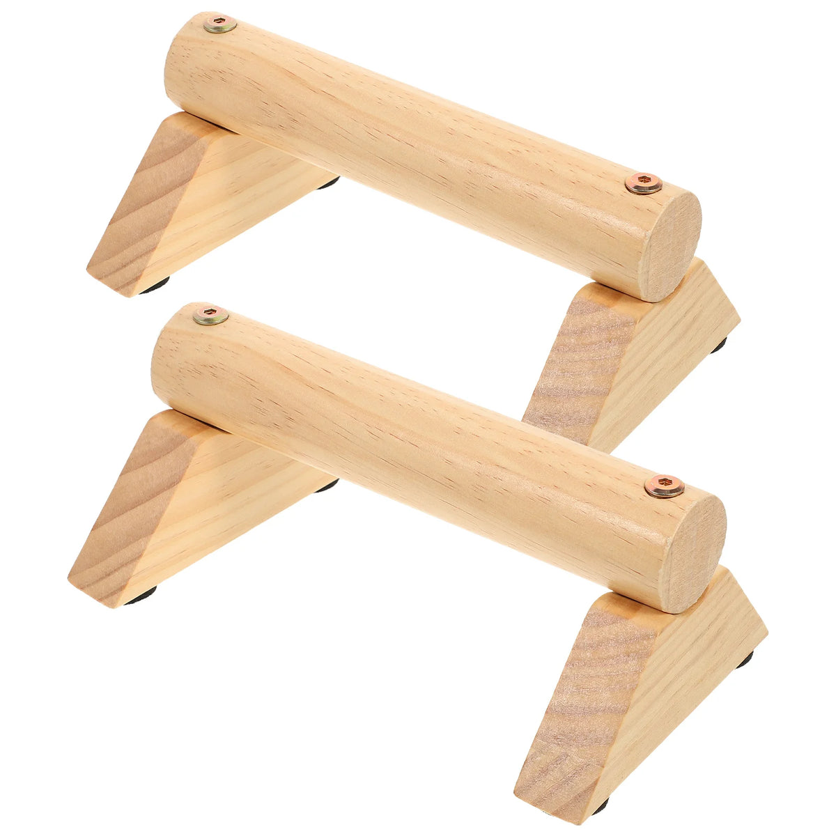 Wooden Push-up Bar Gym Equipment Household Exercise Non-slip Mat Press-up Device