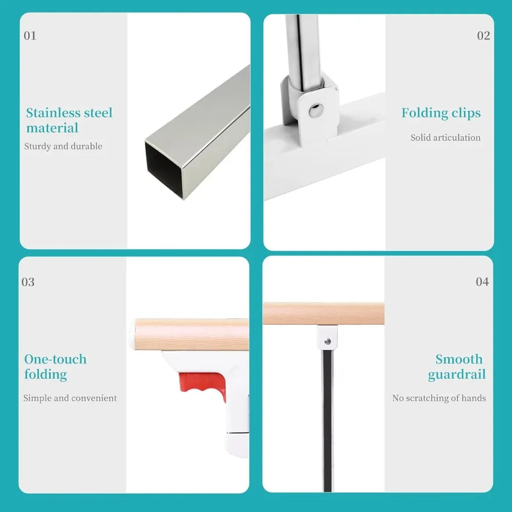 Bed Rails for Elderly Adults，Folding Bedside Assist Rail Handle, Adjustable Bed Assist Handle for Preventing Falling Out of Bed