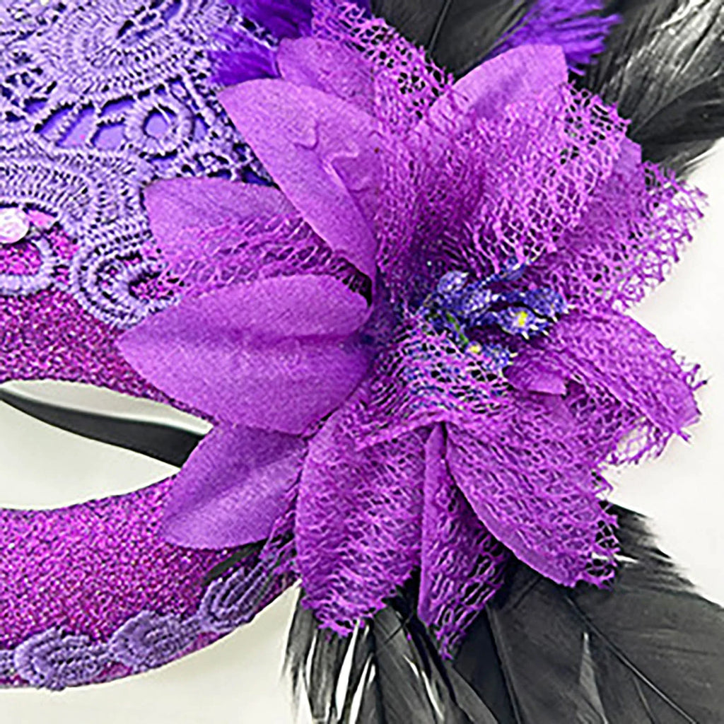 Carnival Masquerade For Women's Faux Feather Party Face Mask Novelty Halloween Christmas Easter Cosplay Party Prom Mask