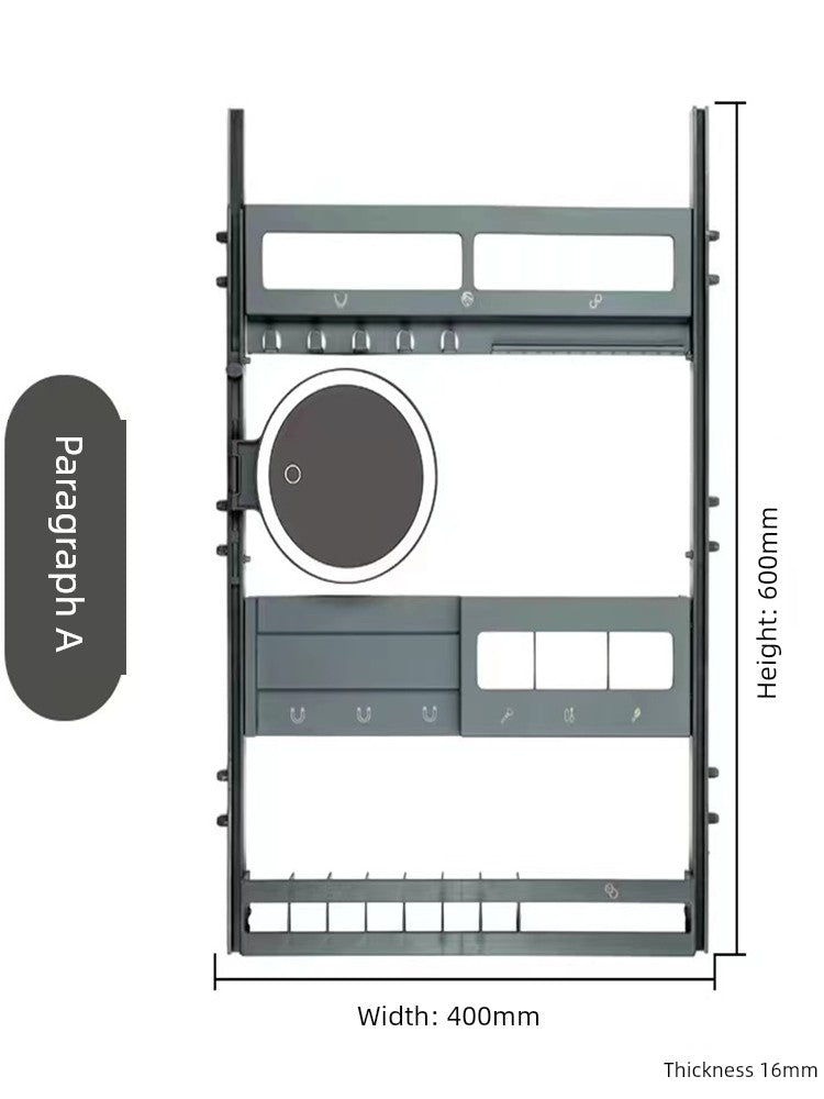 Accessible Luxury Cosmetics Storage Rack Punch-Free Bathroom Cabinet