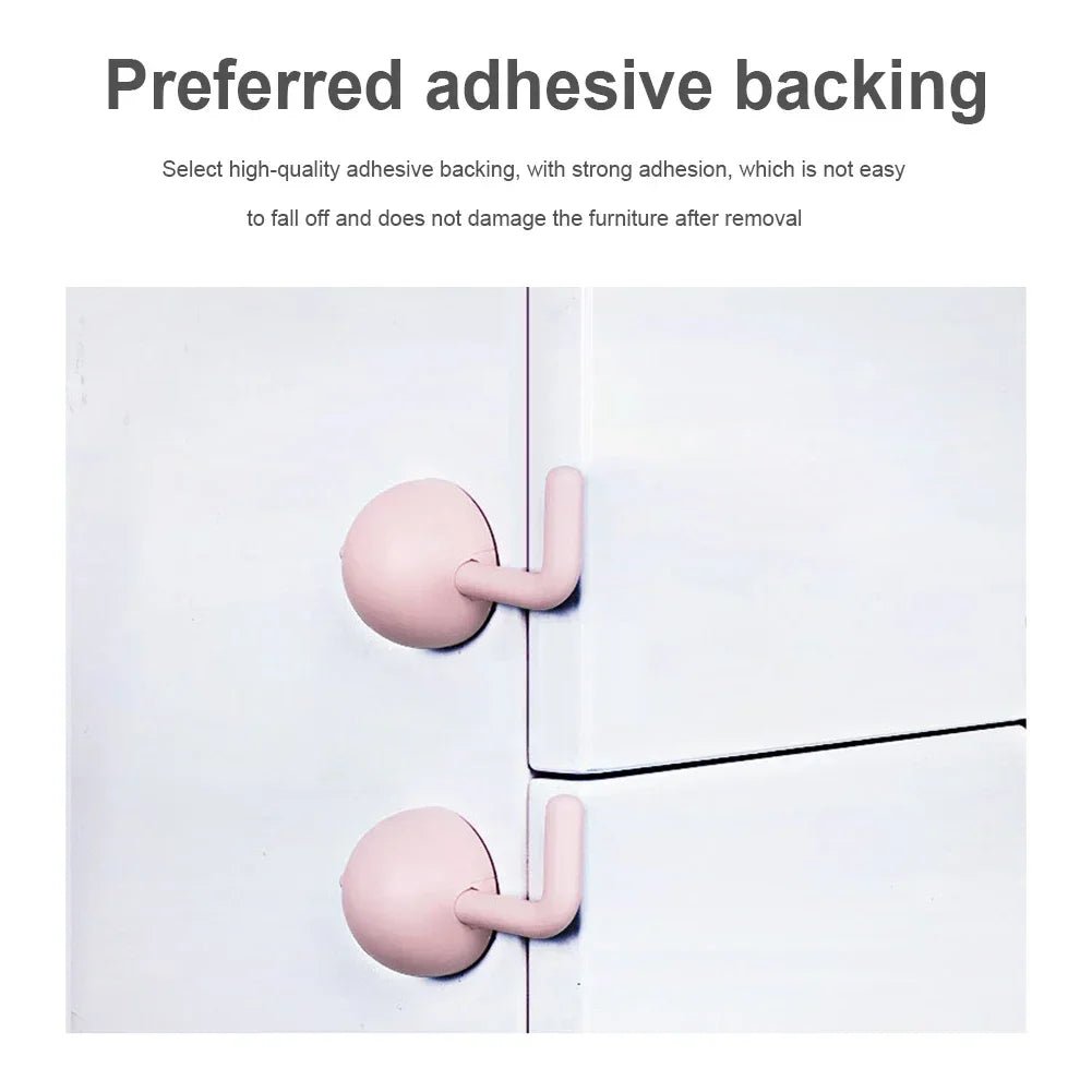 Multifunctional Baby Safety Lock Anti-Pinch Hand Children Safety Cabinet Door Drawer Locks Security Refrigerator Buckle