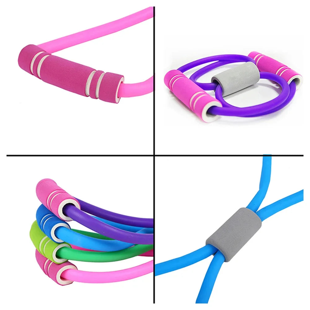 Figure 8 Rally Yoga Rubber Band, Stretch Belt, Open Shoulder, Pull Back, Elastic, Home, Men's and Women's Fitness Equipment