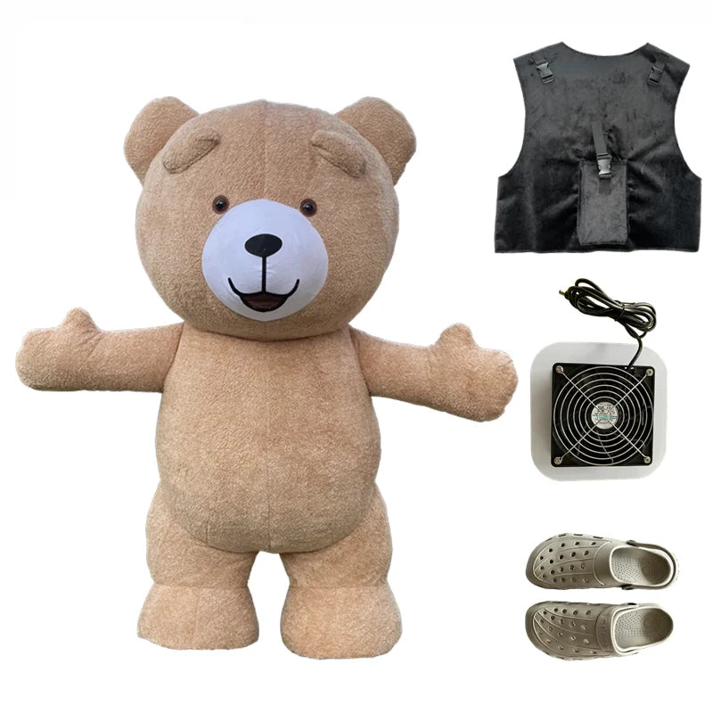 2.6M inflatable polar bear, giant panda, brown bear performance suit, funny doll, Santa Claus, snowman, animal shape performance
