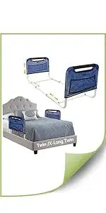 Trapeze Bar for Bed Mobility Aids, Bedside Pull Up Bar, Bed Lift for Elderly Seniors Transfer Rail, Medical Trapeze