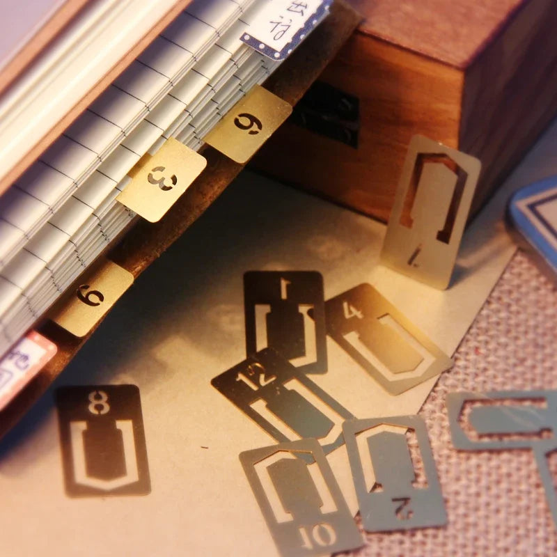 Vintage Copper Bookmark Mini Retro Metal Book Marker For Books Office Accessories School Supplies Stationery