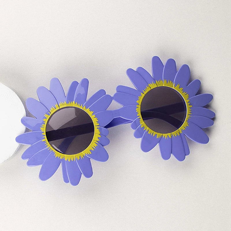 Funny Crazy Party Dress Glasses Sunflower Shape Sunglasses Accessories Novelty Costume Party Carnival Glasses Event Decoration