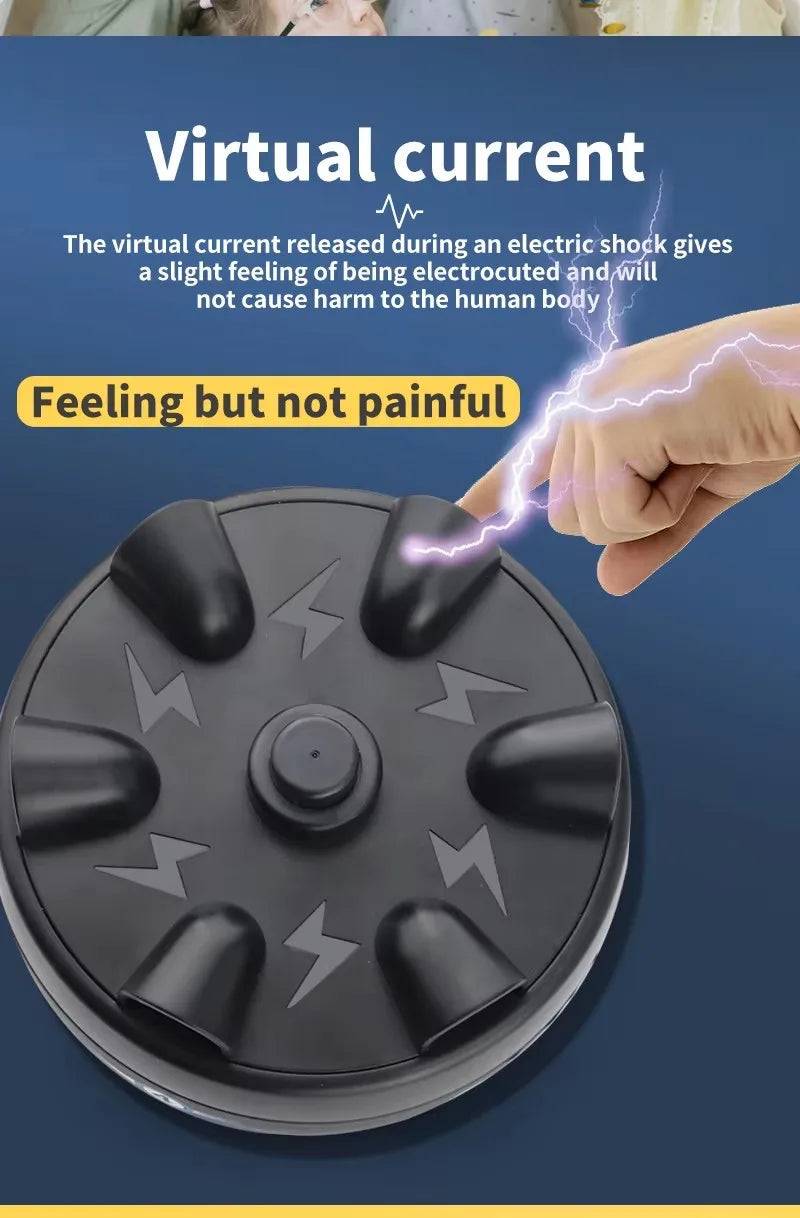 Funny Electric Shock Polygraph Tricky Lie Detector Test Lucky Shock Roulette 6 Fingers Novelty Party Board Game Toys For Adults