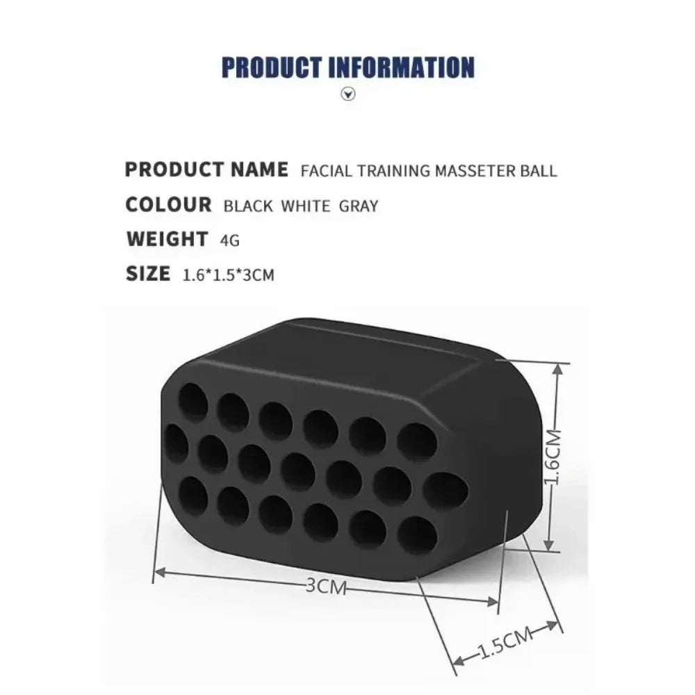 Jaw Exerciser Ball Jaw Trainer Face Facial Muscle Exercise Ball Chew Ball Face Muscle Training Fitness Equipment