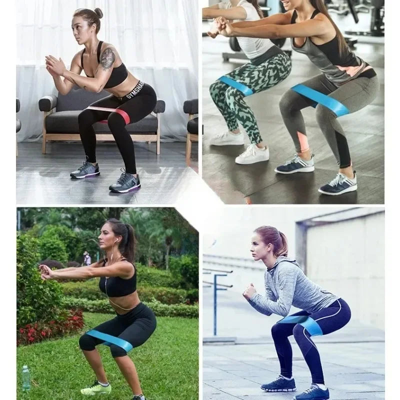 TPE Resistance Bands Gym Pilates Fitness Rubber Loop Band Yoga Elastic Strength Exercise At Home Women Weight Sport Workout