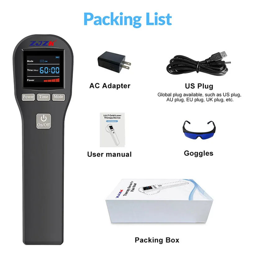 Deep tissue cold laser therapy device professional horse dogs cats health care tool for pain relief 808nm 650nm 880mW 20 diodes