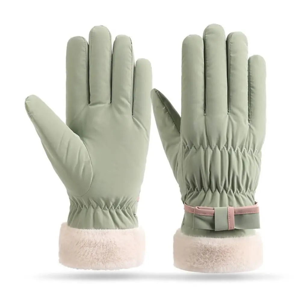 Simple Keep Warm Snowboard Gloves Windproof Waterproof Skiing Gloves Thicken Touch Screen Riding Mittens Outdooor