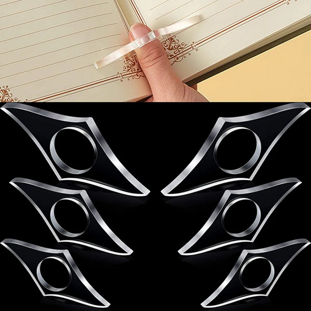 Acrylic Thumb Book Spreader Transparent Book Page Holder For Reading Convenient Reading Helper Book Page Support Accessories