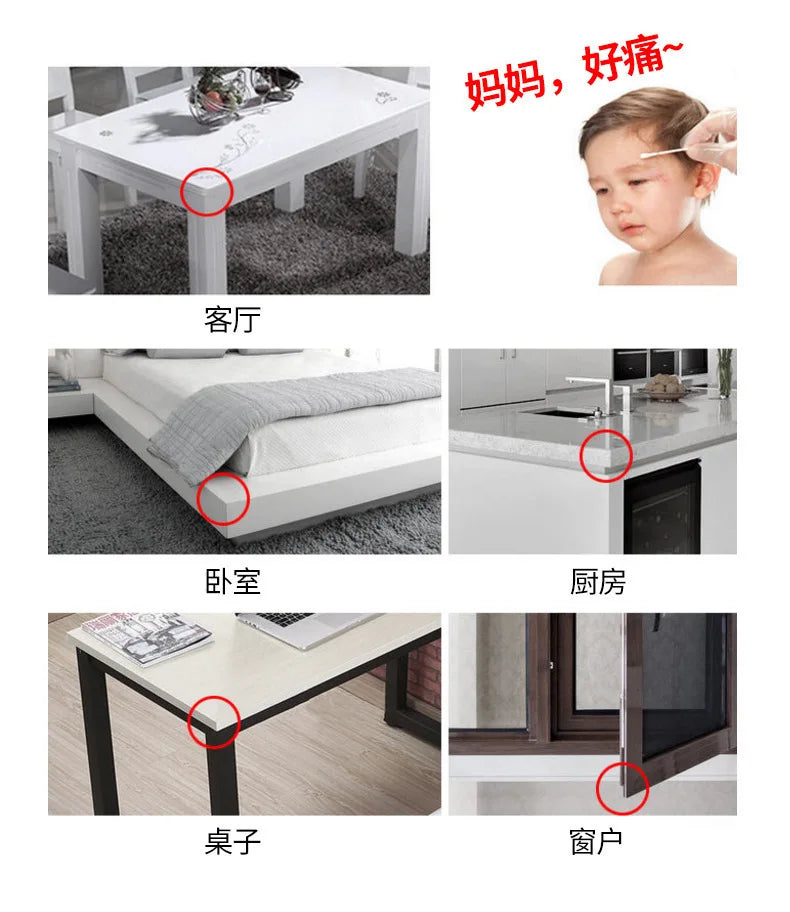 Anti-collision Edge Corners for Kids Baby Silicone Safety Protector Table Protection Saftey PVC Table Protector