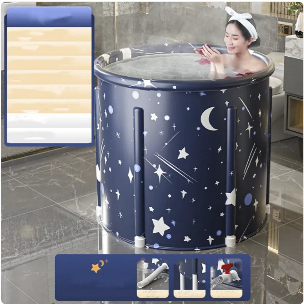 Bañera plegable con calefacción