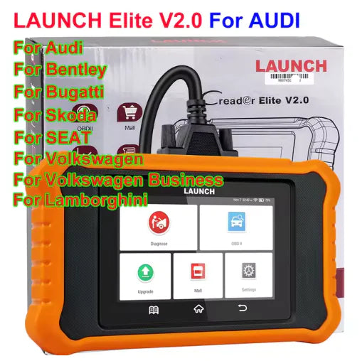 Herramienta de diagnóstico de sistema completo para vehículos Start X431 Elite 2.0: escáner OBD/OBD2 con prueba activa, codificación de ECU y actualizaciones gratuitas