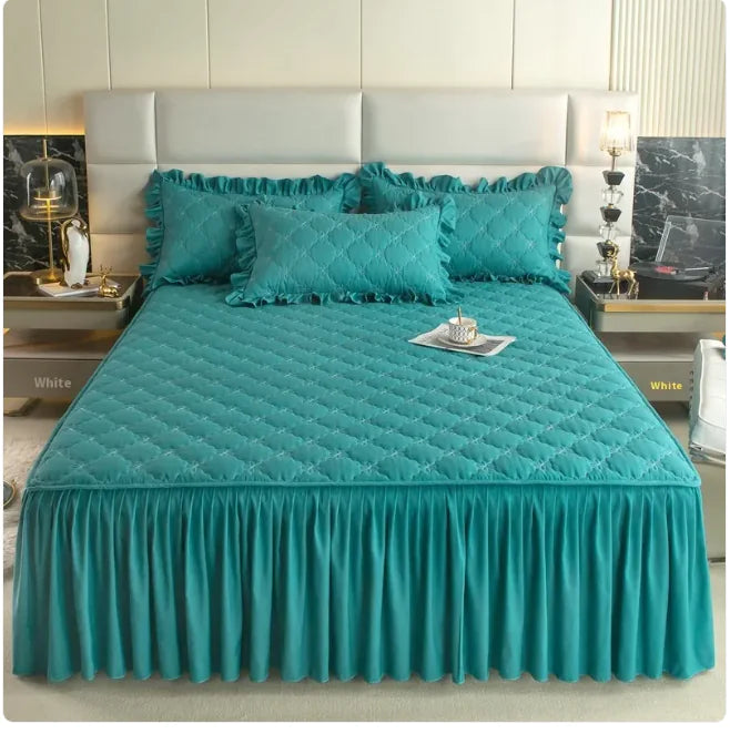Jupe de lit matelassée