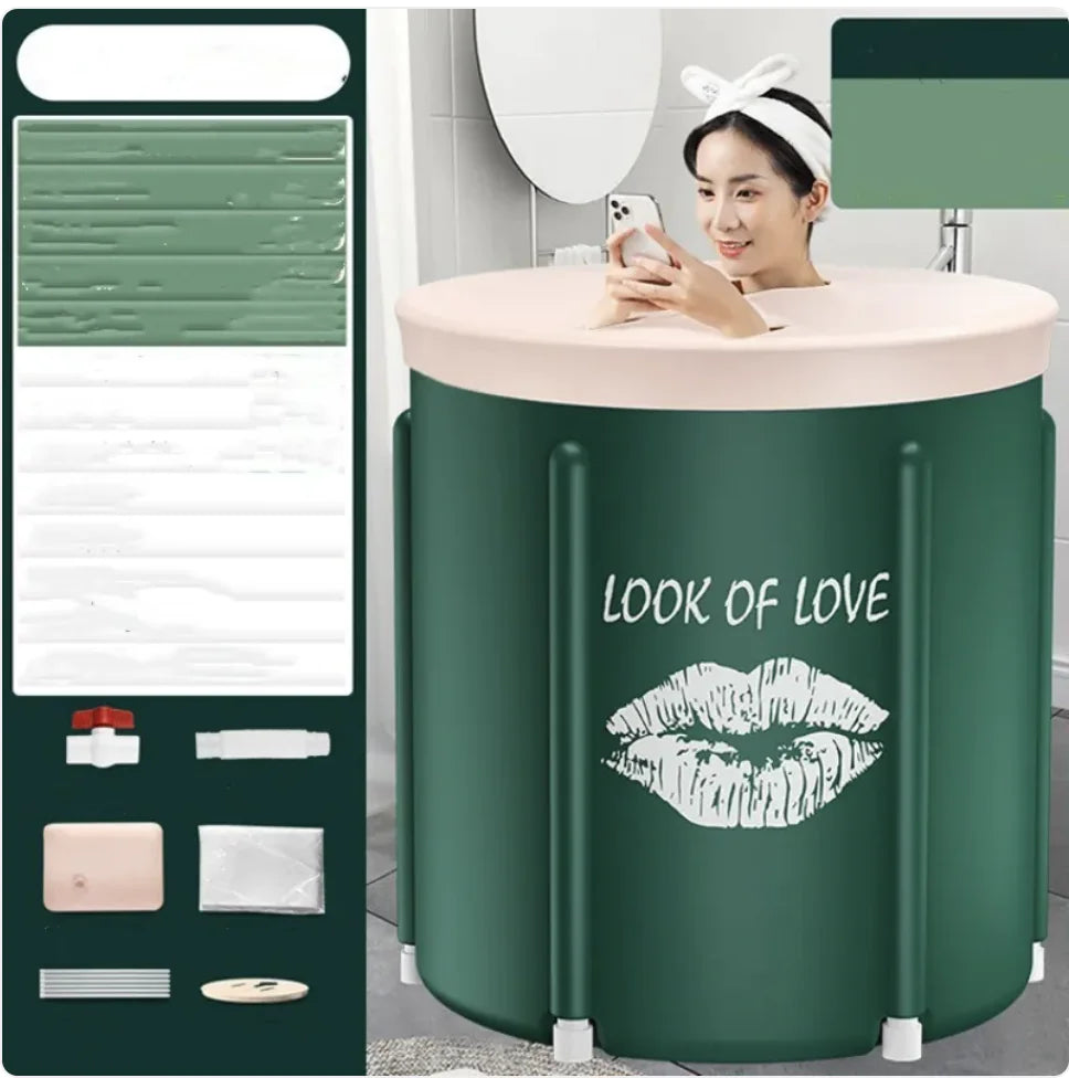 Bañera plegable con calefacción