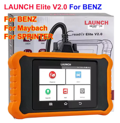 Herramienta de diagnóstico de sistema completo para vehículos Start X431 Elite 2.0: escáner OBD/OBD2 con prueba activa, codificación de ECU y actualizaciones gratuitas