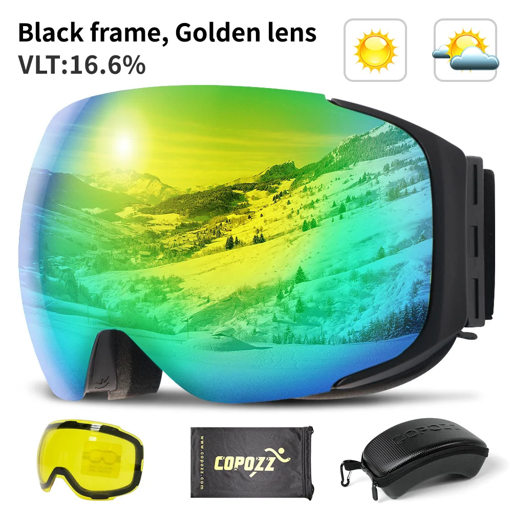 Gafas de esquí magnéticas
