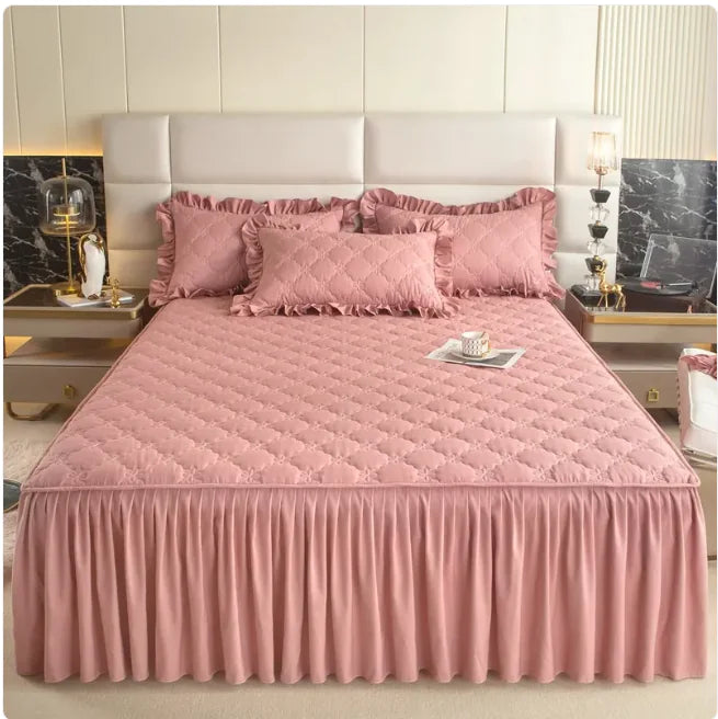 Jupe de lit matelassée