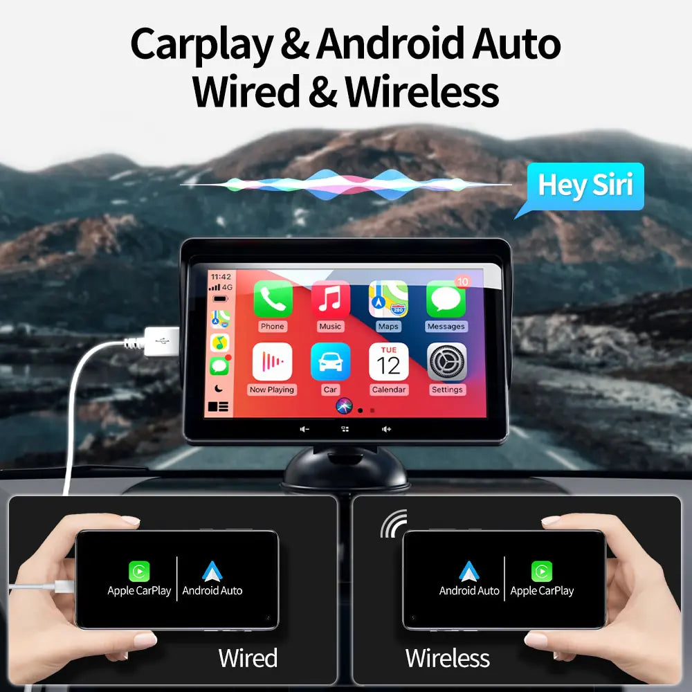 Reproductor de vídeo multimedia con radio para coche universal de 7 pulgadas
