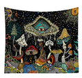 Polyester Skull Mushroom Tapestry