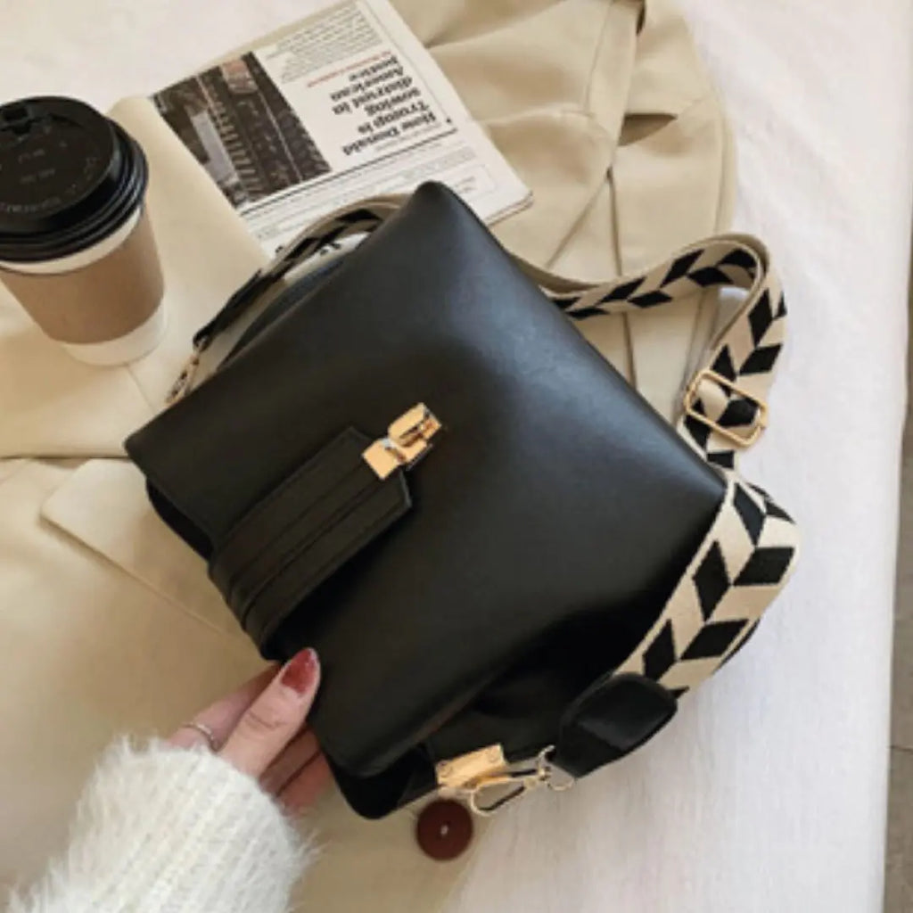 Bolso de hombro a cuadros