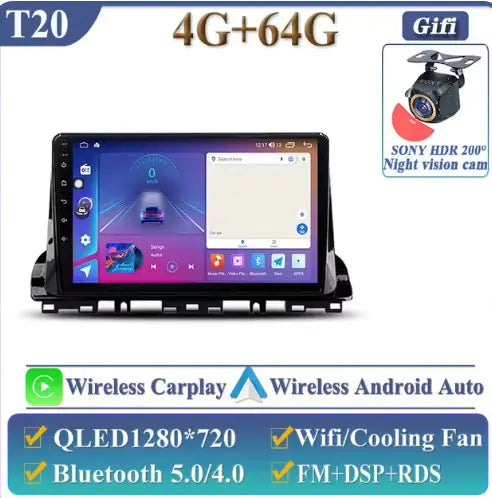 Pantalla de radio del coche
