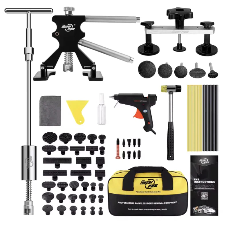 Kit de herramientas para reparación de abolladuras de automóviles Super PDR: extractor de abolladuras de carrocería y herramientas de diagnóstico