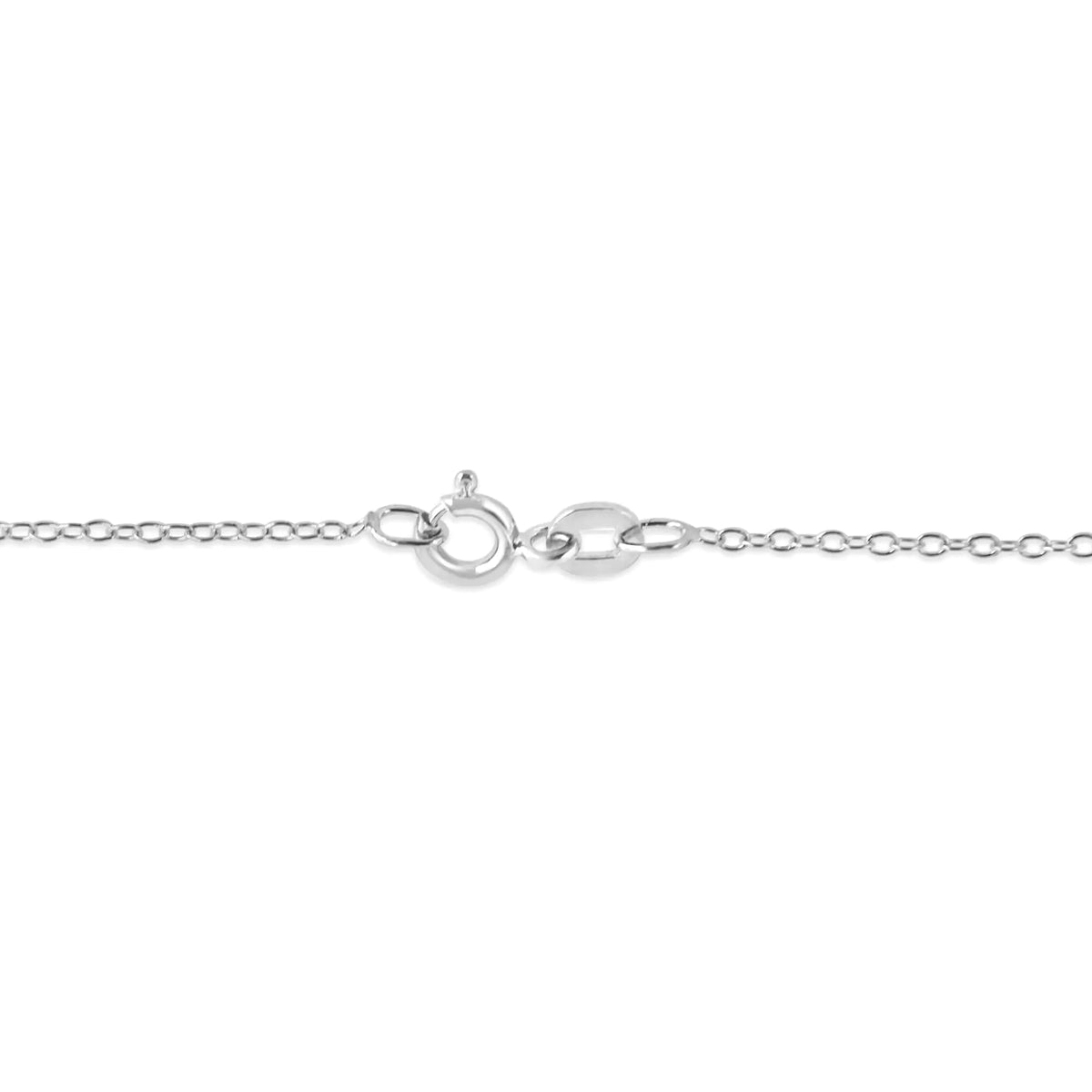 Collar con colgante de cruz de diamantes de 1/6 ct en plata de ley 925 (IJ, I1-I2)