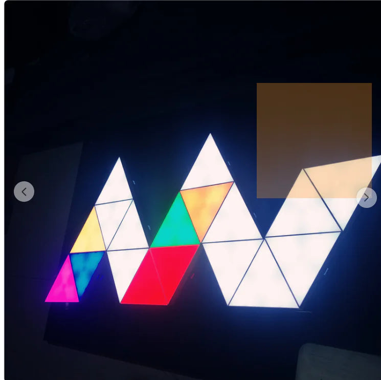 Luces modulares triangulares