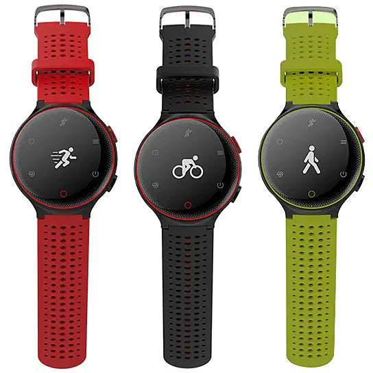 Reloj deportivo Smart Fit resistente al agua con monitor activo de frecuencia cardíaca y presión arterial