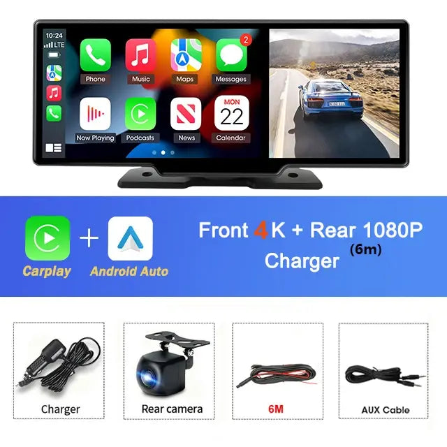 Cámara para salpicadero con Android y DVR para coche