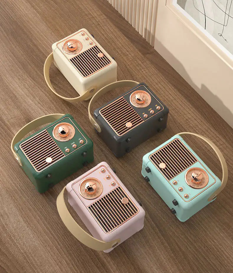 Radio FM et haut-parleur Bluetooth au look rétro