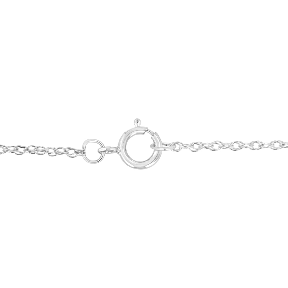 Collar con colgante en forma de cruz de diamantes cultivados en laboratorio de 1/4 ct en plata esterlina 925 (color FG, claridad VS2-SI1)