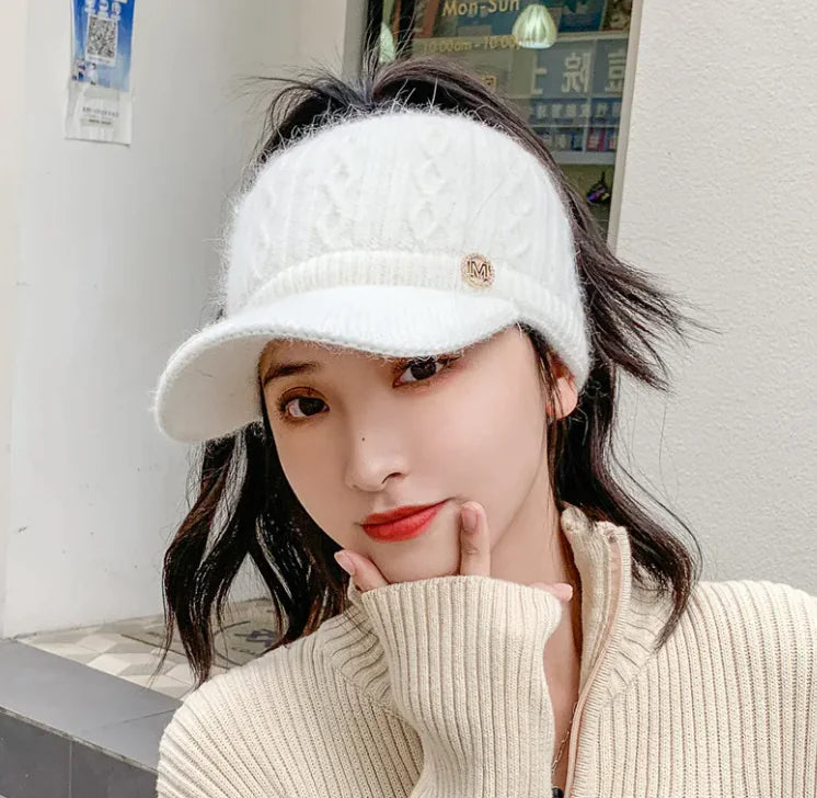Thick Warm Earflaps Peaked Cap