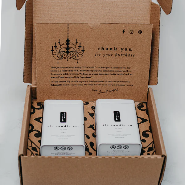 "Fresh Fruit" Citrus Tree and Farmhouse Luxury 2-Wick Soy Candle Gift Sets