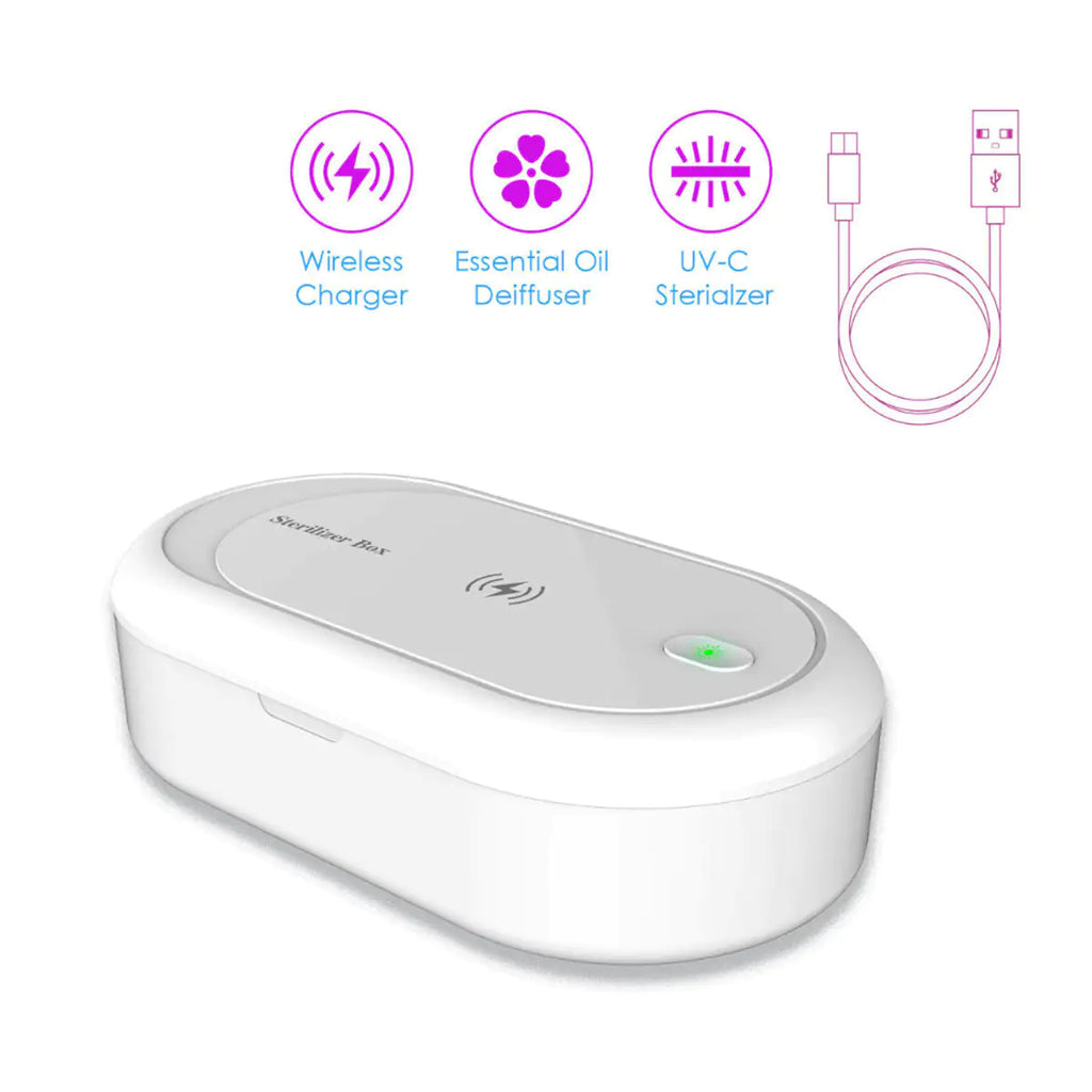 Sanicharge O2 Nettoie et charge votre téléphone