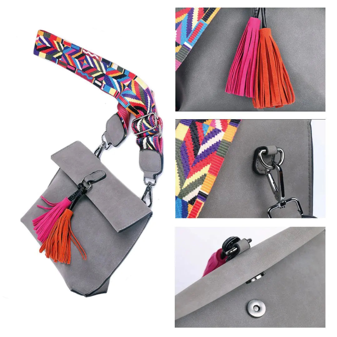 Bolso bandolera Brandy - Gris