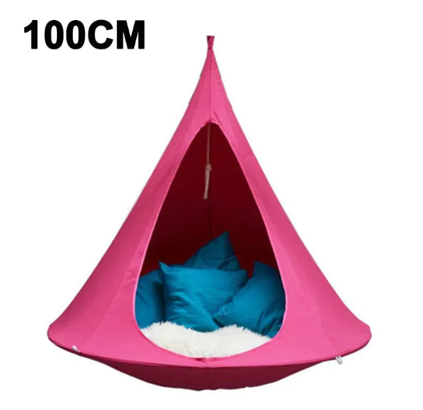 Hamaca colgante para exteriores con forma de cono tipo carpa