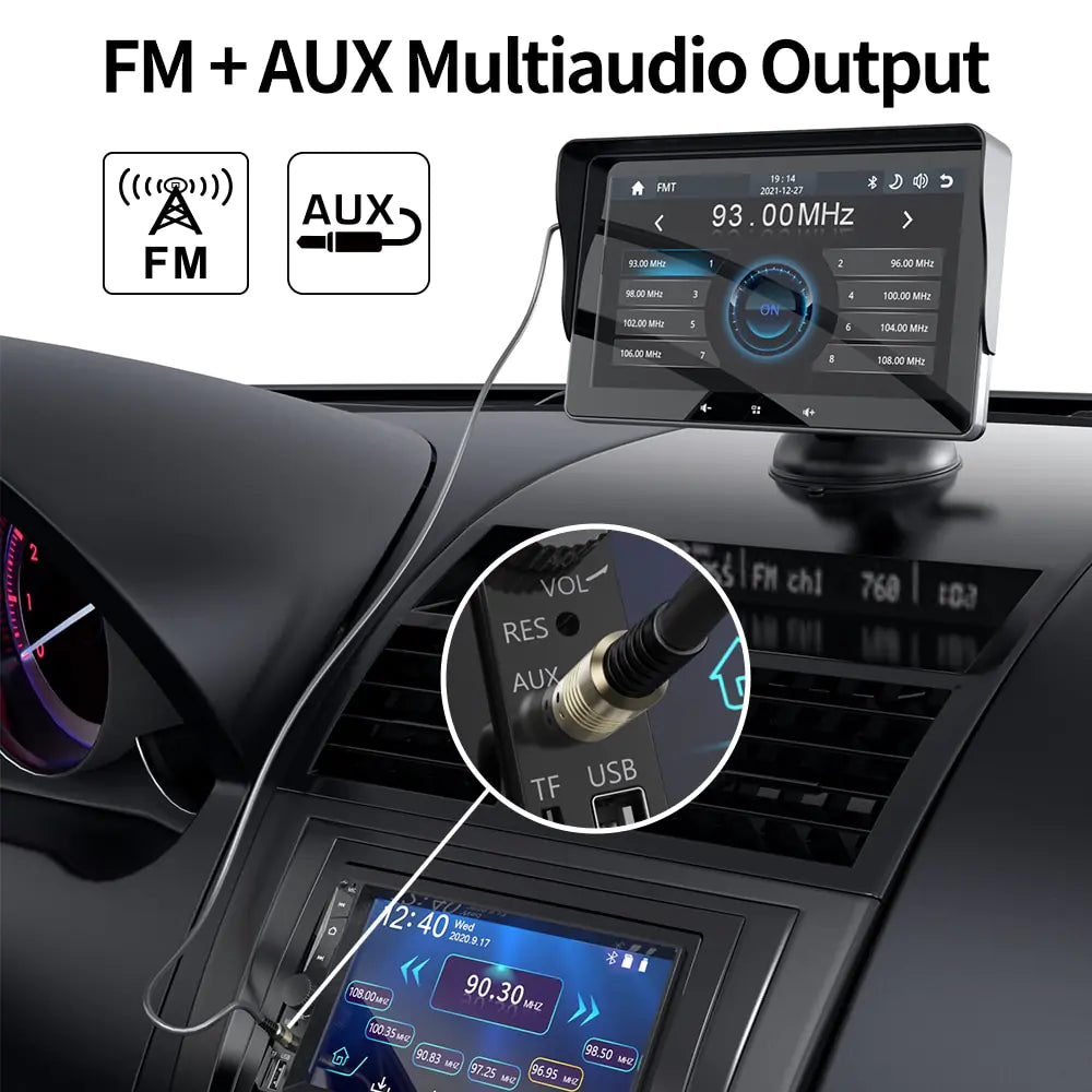 Reproductor de vídeo multimedia con radio para coche universal de 7 pulgadas